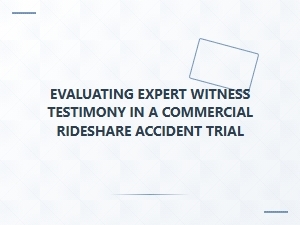 Witness Testimony in a Rideshare Accident Trial